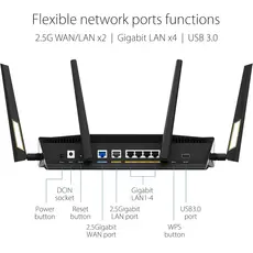 Wi-Fi როუტერი ASUS RT-AX88U PRO (90IG0820-MU9A00), 4 image