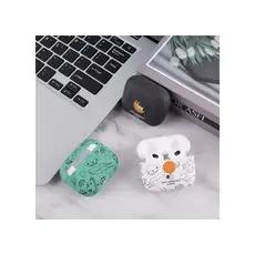 ყურსასმენის ქეისი TVC AirPods 4 Case Game Console Shape Earphones Silicone Shell with Carabiner - Dark Grey, 3 image