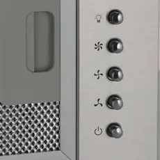 გამწოვი Hansa hood integrated, 55cm, 400m3h, silver, 4 image