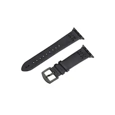სმარტ საათის სამაჯური TVC Watch Strap for Apple Watch Series 10 9 8 7 SE 6 5 4 3 2 1 42mm 41mm 40mm 38mm Hand Stitched Lines Genuine Cow Leather Band - Black, 2 image