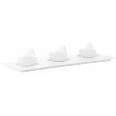 სადგამი თეფში Ardesto Tray, 34х12сm, porcelain, rectangle, white, 5 image