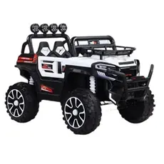 ბავშვის ელექტრო მანქანა V5588 კაუჩუკის საბურავებით,ტყავის სკამით, 3 image