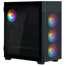 კომპიუტერის ქეისი Zalman PC case  S5 Neo without PSU, 1xUSB3.1, 1xUSB2.0, 4x120mm FRGB, VGA 390mm, LCS ready, TG Side Panel, ATX, black, 4 image