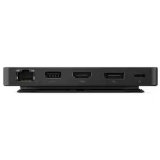 USB-C ჰაბი Lenovo 40B90100EU, HDMI, DP, USB, USB-C, Lan, Dual Display Travel Dock, Black, 3 image
