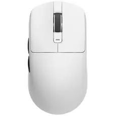 მაუსი Royal Kludge RK M3, Wireless, 2.4GHz, Bluetooth, USB, Gaming Mouse, White, 2 image