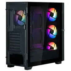 კომპიუტერის ქეისი Zalman PC case  S5 Neo without PSU, 1xUSB3.1, 1xUSB2.0, 4x120mm FRGB, VGA 390mm, LCS ready, TG Side Panel, ATX, black