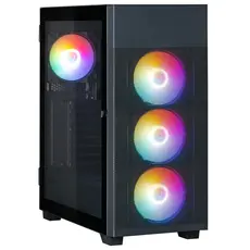 კომპიუტერის ქეისი Zalman PC case  S5 Neo without PSU, 1xUSB3.1, 1xUSB2.0, 4x120mm FRGB, VGA 390mm, LCS ready, TG Side Panel, ATX, black, 3 image