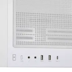 ქეისი 2E 2E-G2302W Dominator Pro, Computer Case, MidT, ATX, Mini-ITX, Micro-ATX, 2xUSB3.0, USBType-C, White, 5 image