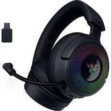 ყურსასმენი Razer Gaming Headset Kraken V4, USB-A/WL/BT, RGB, black, 3 image