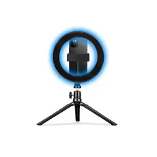 მობილურის სამაგრი Celly ClickPro Portable Tripod+Flash Light RGB Black, 2 image