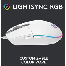 მაუსი LOGITECH G203 LIGHTSYNC - WHITE - EMEA, 3 image