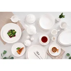 თეფში Ardesto Plate Imola, 31х22cm, porcelain, oval, white, 6 image