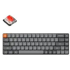 კლავიატურა Keychron K7 Max 84 keys, Gateron Red, WL/BT/USB-A, RGB, black, 3 image