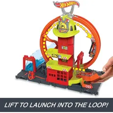 სათამაშო კომპლექტი Mattel HW City Super Fire Station Station, 4 image