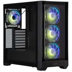 ქეისი 2E 2E-G2302B Dominator Pro, Computer Case, MidT, ATX, Mini-ITX, Micro-ATX, 2xUSB3.0, USBType-C, Black