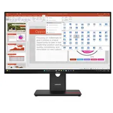 მონიტორი Lenovo ThinkVision T27-40  Black 27"  (1920x1080), 16:9, 120Hz, 4ms, 178 / 178. HDMI, DP, VGA, 2 image