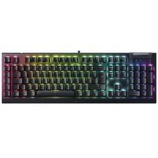 კლავიატურა Razer Keyboard mechanical BlackWidow V4 X, 110key, Yellow Switch, USB-A, EN/RU, RGB, black