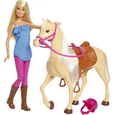 ბარბის თოჯინა MATTEL Barbie Doll & Horse