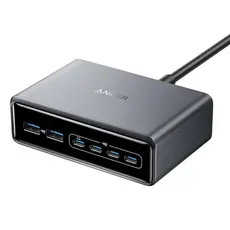 ადაპტერი Anker Prime Charger (200W, 6 Ports, GaN) B2C - EU/ES/FR/ES Silver Iteration 1, 2 image