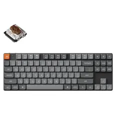 კლავიატურა Mechanical keyboard Keychron K1 Max 84 keys, Gateron Brown, WL/BT/USB-A, RGB, black, 3 image
