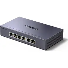სვიჩი UGREEN CM741 (35371EU), 6-Port Gigabit, PoE+ Switch, Grey, 2 image