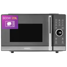 მიკროტალღური ღუმელი Ardesto Microwave oven, 23L, electronic control, 800W, display, handle opening, black, 2 image
