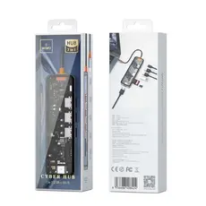 USB ჰაბი WiWU CB007 Space Gray, 5 image