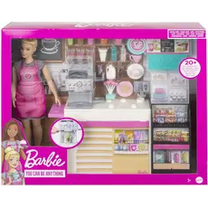 სათამაშო კომპლექტი MATTEL Barbie Coffee Shop Playset, 6 image