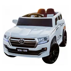 ბავშვის ელექტრო მანქანა TOYOTA D-189 კაუჩუკის საბურავებით,ტყავის სკამით, 2 image