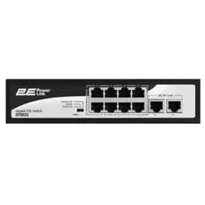 სვიჩი 2E PowerLink Switch SP802G 10xGE (8xPoE, 2xUplink), 120W, Unmanaged, 2 image