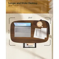 სათამაშო მაგიდა Kingsmith Pneumatic height adjustable table ETD2 Dark walnut, 5 image