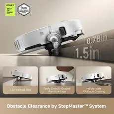 რობოტი მტვერსასრუტი Mova Robot Vacuum V50 Ultra Complete White (RLV72LE-1), 8 image