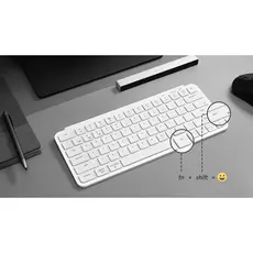 კლავიატურა Keychron B1 Pro, USB/WL/BT, ivory white, 4 image