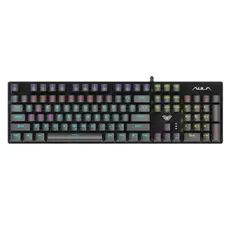 კლავიატურა AULA S2022 RGB Wired Gaming Mechanical Keyboard Black (Blue Switch), 2 image