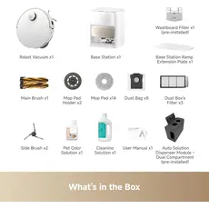 რობოტი მტვერსასრუტი Mova Robot Vacuum V50 Ultra Complete White (RLV72LE-1), 7 image