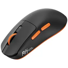 მაუსი Royal Kludge RK M30 Gaming Mouse Wireless, 2.4GHz, Bluetooth, USB Black Orange, 3 image