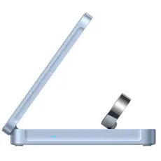 უსადენო დამტენი UGREEN W757 (65901), MagFlow 25W, 3-in-1 Magnetic Wireless Charger, Blue, 8 image