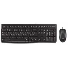 კლავიატურა და მაუსი LOGITECH MK120 Corded Combo - BLACK - USB - RUS