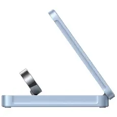 უსადენო დამტენი UGREEN W757 (65901), MagFlow 25W, 3-in-1 Magnetic Wireless Charger, Blue, 7 image