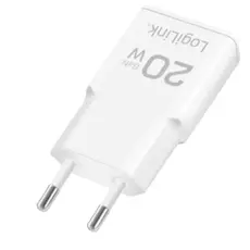 დამტენი Logilink PA0345 USB-C (PD 3.0) 20W GaN Fast Charger White, 3 image