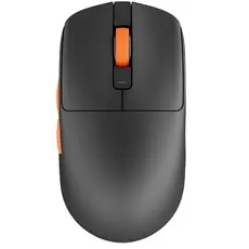 მაუსი Royal Kludge RK M30 Gaming Mouse Wireless, 2.4GHz, Bluetooth, USB Black Orange, 2 image