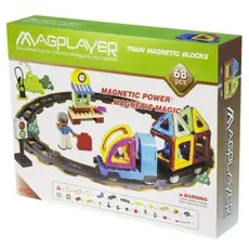 მაგნიტური კონსტრუქტორი Magplayer Designer magnetic Train 68 MPK-68, 2 image
