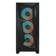 კომპიუტერის ქეისი Gigabyte C301 GLASS V2 4x120mm ARGB Fans Mid Tower Black	, 3 image