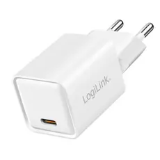 დამტენი Logilink PA0355 USB-C GaN Fast Charger (PD+QC 3.0) 20W White