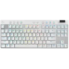 კლავიატურა LOGITECH G PRO X TKL LIGHTSPEED Gaming Keyboard - WHITE - US INT'L - 2.4GHZ/BT - EMEA28-935 - TACTILE