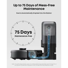 მტვერსასრუტი Eufy Robot Vacuum 3-in-1 E 20 (G) - Europe (excluded UK plug) Black, 3 image