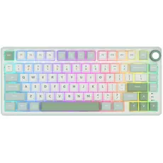 კლავიატურა Royal Kludge RK R75 RGB Mechanical Keyboard, K silver switch, Hot Swappable, Type-C wired, Sky Cyan