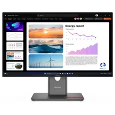 მონიტორი Lenovo ThinkVision P24Q-40 23.8“ IPS 2560x1440 300 cd/m² 4ms 120Hz Raven Black, 2 image