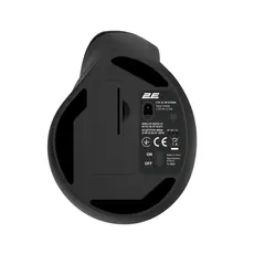 მაუსი 2E Mouse MF325 Silent, WL/BT, vertical, black, 4 image