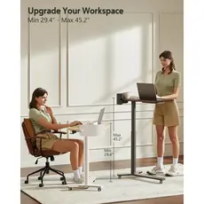 სათამაშო მაგიდა Kingsmith Pneumatic height adjustable table ETD2 oak, 4 image